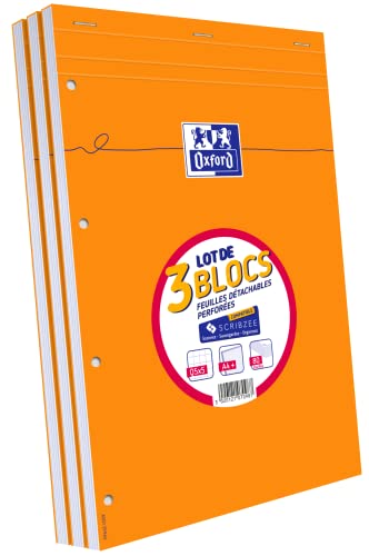 Oxford Schule 100107098 3-er Pack, Notizheft, perforiert, 210 x 315 mm, 240 Blatt, 80 G/5, Q5 Oxford Schule 100107098 3-er Pack, Notizheft, perforiert, 210 x 315 mm, 240 Blatt, 80 G/5, Q5 von Oxford