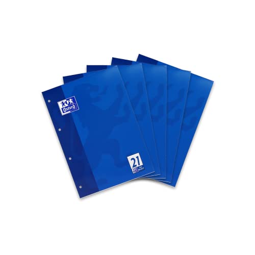 Oxford Schule Schulblock A4 liniert, Lineatur 21, 50 Blatt, kopfgeleimt, 5 Stück Oxford Schule Schulblock A4 liniert, Lineatur 21, 50 Blatt, kopfgeleimt, 5 Stück von Oxford