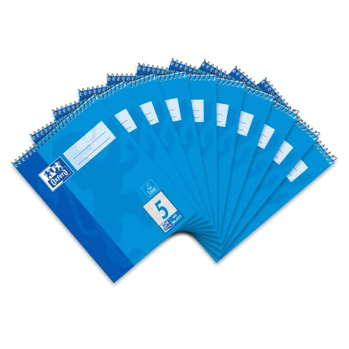 Oxford Schule Schulblock A5 kariert, Lineatur 5, 40 Blatt, Kopfspirale, 10 Stück Oxford Schule Schulblock A5 kariert, Lineatur 5, 40 Blatt, Kopfspirale, 10 Stück von Oxford