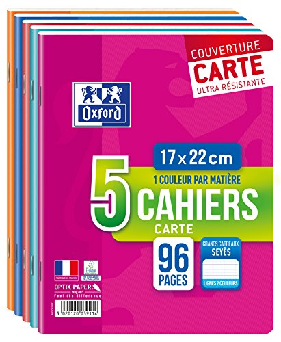 Oxford Schulheft 17 x 22 cm, 96 Seiten, sortiert, 5er Pack Oxford Schulheft 17 x 22 cm, 96 Seiten, sortiert, 5er Pack von Oxford