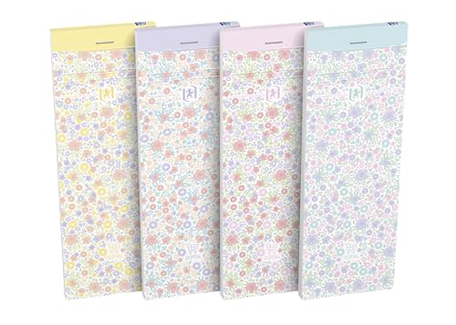 Oxford Shopping-Planer Floral liniert, 120 Seiten, 7,4x21cm, 4 Blumen Designs, 10 Stück Oxford Shopping-Planer Floral liniert, 120 Seiten, 7,4x21cm, 4 Blumen Designs, 10 Stück von Oxford