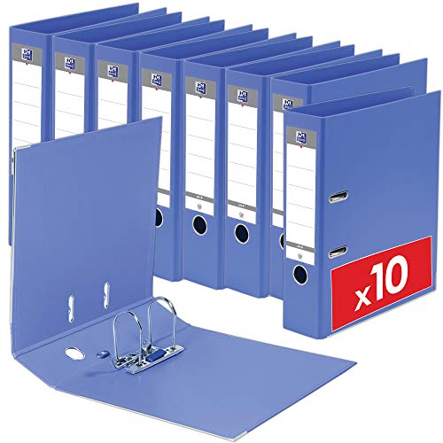 Oxford Smart Pro+ Ordner A4 80 mm PP/PP Hellblau 10er Stück Oxford Smart Pro+ Ordner A4 80 mm PP/PP Hellblau 10er Stück von Oxford