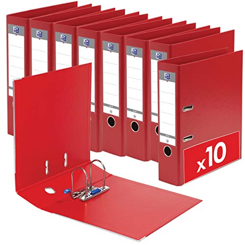 Oxford Smart Pro+ Ordner A4 80 mm PP/PP Rot 10er Pack Oxford Smart Pro+ Ordner A4 80 mm PP/PP Rot 10er Pack von Oxford
