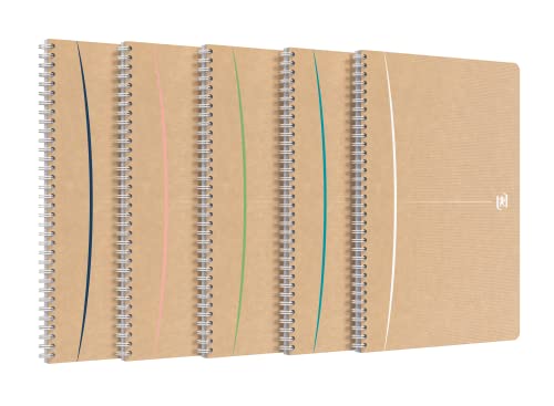 Oxford Spiral-Notizbuch A4, liniert, gut für die Umwelt, 90 Blatt, 5 Stück Oxford Spiral-Notizbuch A4, liniert, gut für die Umwelt, 90 Blatt, 5 Stück von Oxford