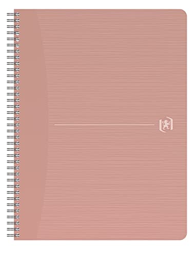 Oxford Spiral-Notizbuch A4 liniert, 180 Seiten, My Rec’Up, aus recycelten Papp-Bechern, rosa von Oxford