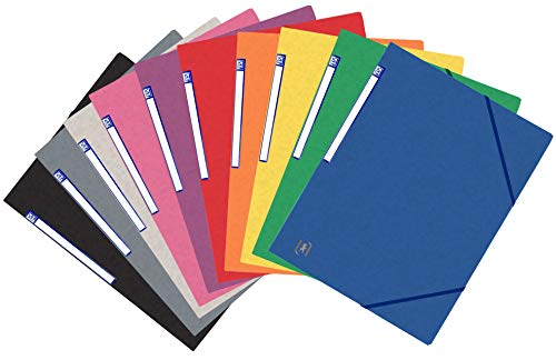 Oxford TopFile+ Dokumentenmappe, 3 Klappen, mit Gummibändern, A4, 10 Stück Oxford TopFile+ Dokumentenmappe, 3 Klappen, mit Gummibändern, A4, 10 Stück von Oxford
