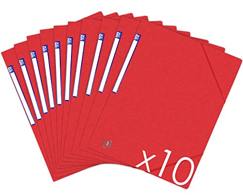 Oxford TopFile+ Sammelmappen, Karton, ohne Klappen, mit Gummizug, Format A4, Rot, 10 Stück Oxford TopFile+ Sammelmappen, Karton, ohne Klappen, mit Gummizug, Format A4, Rot, 10 Stück von Oxford