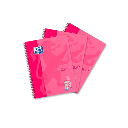 Oxford Touch Collegeblock A4 kariert, mit Doppelrand, 80 Blatt, pink, 3 Stück Oxford Touch Collegeblock A4 kariert, mit Doppelrand, 80 Blatt, pink, 3 Stück von Oxford