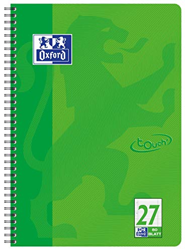 Oxford Touch Collegeblock A4 liniert mit Doppelrand, 80 Blatt, grün Oxford Touch Collegeblock A4 liniert mit Doppelrand, 80 Blatt, grün von Oxford
