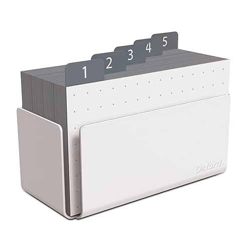 Oxford at Hand Note Card Organizer, 25 Dot Grid Cards, Charcoal, 1 Each (3342014) von Oxford
