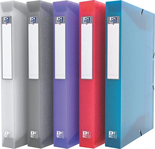 Oxford hawai Heftbox A4, aus Kunststoff, transparent, 5 Farben, 6er Pack Oxford hawai Heftbox A4, aus Kunststoff, transparent, 5 Farben, 6er Pack von Oxford