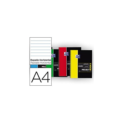 Spiralblock, Oxford-Deckel, Kunststoff, perforiert, DIN A4, 80 Blatt, 90 g, horizontale Farben. Spiralblock, Oxford-Deckel, Kunststoff, perforiert, DIN A4, 80 Blatt, 90 g, horizontale Farben. von Oxford