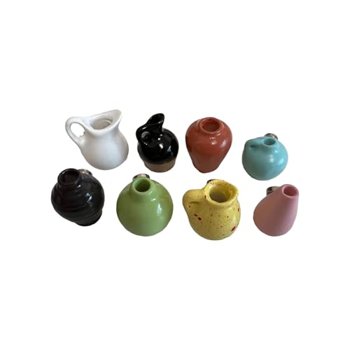 8 Pieces Tiny Vase Harz Ornament Miniatur Vase Kühlschrank Magnete Für Büroküche Kühlschrank Dekoration Küchenkühlschrank Dekoration 8 Pieces Tiny Vase Harz Ornament Miniatur Vase Kühlschrank Magnete Für Büroküche Kühlschrank Dekoration Küchenkühlschrank Dekoration von Oxtxuzdm