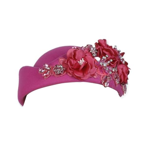 Oxtxuzdm 1. Britisch inspirierter bestickter Hut, verstellbar, Unisex-Design, Schmuckstein-Details, leicht, 11 Farben, weich, verstellbare Größe von Oxtxuzdm