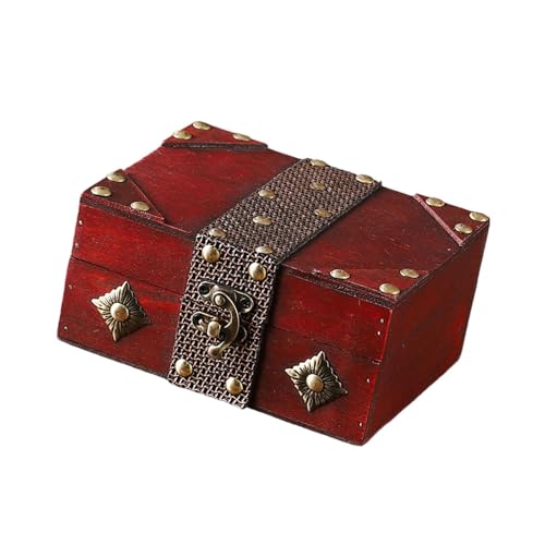 Oxtxuzdm Künstlerische Holzgürtel Gemusterte Aufbewahrungsbox Für Schmuck Display Filmfoto Requisiten Und Mysteriöse Raumdekoration Vintage Lederband Holzbox von Oxtxuzdm