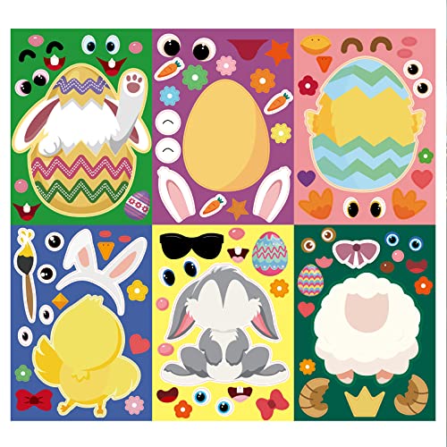 1 Pack Osterpuzzle Aufkleber Eierabziehbilder Wickeln Etiketten Party Dekorationen Für Kinder Home Osterneistern Und Abziehbilder Und 1 Pack Osterpuzzle Aufkleber Eierabziehbilder Wickeln Etiketten Party Dekorationen Für Kinder Home Osterneistern Und Abziehbilder Und von Oxxggkao