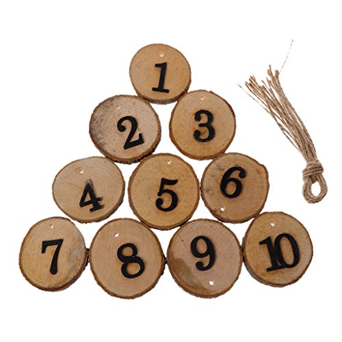10pcs Runde Natürliche Holzblockscheibenbaumrinde 1-10 Tischnummern Für Hochzeit Cent Weihnachtsbaum Hängen Verzierungen 10pcs Runde Natürliche Holzblockscheibenbaumrinde 1-10 Tischnummern Für Hochzeit Cent Weihnachtsbaum Hängen Verzierungen von Oxxggkao