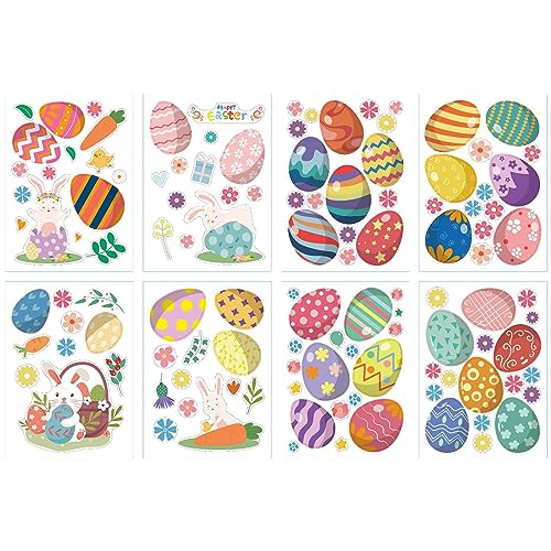 16/24 PCs Osteraufkleber Aufkleber Eierhasen Küken Blumen Karottenmuster Dekorativ Für Heimschule Kühlschrank Party Kinder Scrapbooking Umschläge Wasserdichte Eierhasen Party Dekorationen Lieferungen von Oxxggkao