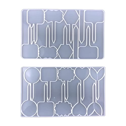 2 PCs T Typ Pflanzen Tag Formen Süßes Pflanzenetikett Für Topfpflanzen. Langlebige Silikon Geeignete Innenpflanzen Etikett Schimmelpilze Harzharz von Oxxggkao