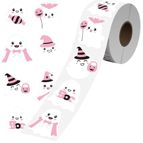 500pcs Halloween Theme Dekorative Aufkleber 30mm Glitzerte Sealaufkleberkleber Verpackungsbeetik von Oxxggkao