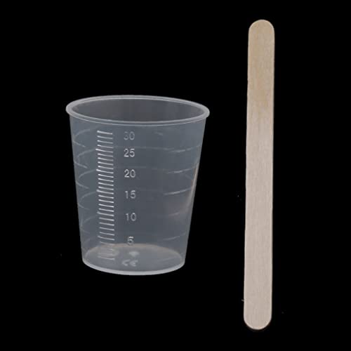 50pcs 30ml Harz Mischt Cup Epoxy Gussformwerkzeuge Mit Rührenden Stockschmuck Die Handwerk Für Anfänger Epoxy Werkzeuge Kit Silikonformwerkzeug Machen von Oxxggkao