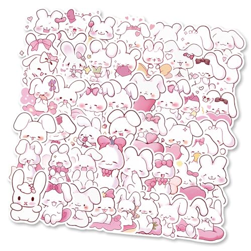 50pcs Bunnies Aufkleber Ästhetischer Aufkleber Für Scrapbooking Notebook Journal Wasserflasche Laptop Kid Motivational Aufkleber Animalaufkleber von Oxxggkao
