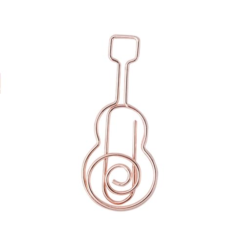 50pcs Papierclips Musik Note Geformtes Clip Für Stationäre Dateiordner Office Klemme Musikpapier Clips von Oxxggkao