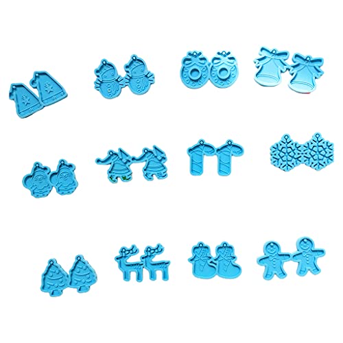 6pcs/12pcs Weihnachtsanhänger Ohrringe Silikonform Geeignet Für Epoxidharz Bastelanhänger Ohrringe Schmuck Herstellung Von Ohrringformen Für Schmuck Making Harzguss 6pcs/12pcs Weihnachtsanhänger Ohrringe Silikonform Geeignet Für Epoxidharz Bastelanhänger Ohrringe Schmuck Herstellung Von Ohrringformen Für Schmuck Making Harzguss von Oxxggkao