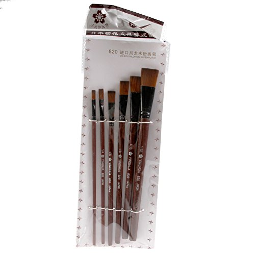 6pcs Nylon Acrylölfarbe Gouache Pinsel Für Künstlerversorgungen Aquarell Set Farbe 6pcs Nylon Acrylölfarbe Gouache Pinsel Für Künstlerversorgungen Aquarell Set Farbe von Oxxggkao
