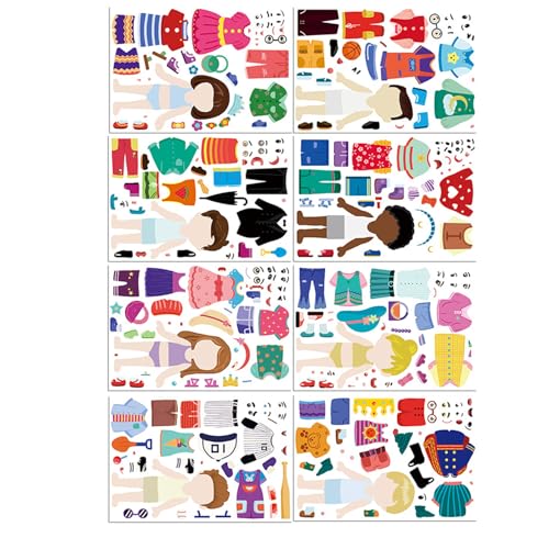8 Blätter Tun Sich Vor Spiel Aufkleber Kinder Dress Up Puzzle Wasserflasche Aufkleber Für Kreativität Fertigkeit Aufbau Tun Tou Play Childrens Dress Up Dekorativ 8 Blätter Tun Sich Vor Spiel Aufkleber Kinder Dress Up Puzzle Wasserflasche Aufkleber Für Kreativität Fertigkeit Aufbau Tun Tou Play Childrens Dress Up Dekorativ von Oxxggkao