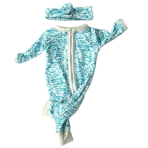 Oxxggkao Babypuppenkleideroutfits Für 18 Zoll Neugeborene Sampper Für Jungen/Mädchen Kleidung Und Stirnband Puppen Outfits von Oxxggkao