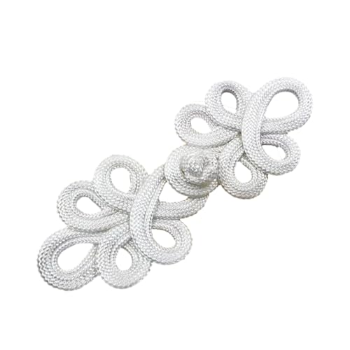 Blumen-Frösch-Knopf für traditionelle chinesische Kleidung, Handarbeit, Accessoires, stilvolle Knöpfe, chinesischer Cheongsam-Knopf von Oxxggkao