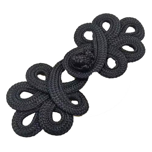 Blumen-Frösch-Knopf für traditionelle chinesische Kleidung, Handarbeit, Accessoires, stilvolle Knöpfe, chinesischer Cheongsam-Knopf von Oxxggkao