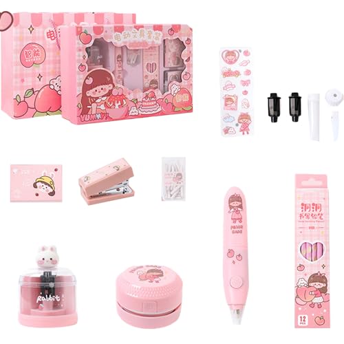 Cartoon Student Stationeries Elektrischer Radiergummi Elektrische Bleistiftspitzer Hefter Holzstiftschule School Supplies Wiederaufladbare Schreibwaren Cartoon Student Stationeries Elektrischer Radiergummi Elektrische Bleistiftspitzer Hefter Holzstiftschule School Supplies Wiederaufladbare Schreibwaren von Oxxggkao