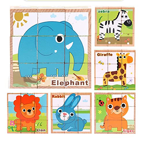 Cartoontiere Verkehr Ozean Und Obst 4 Rätsel Für Kinder Über 36 Monate Übungen Logisches Denken Schickte Hunde Puzzlespielzeug Für Intelligente Hunde von Oxxggkao