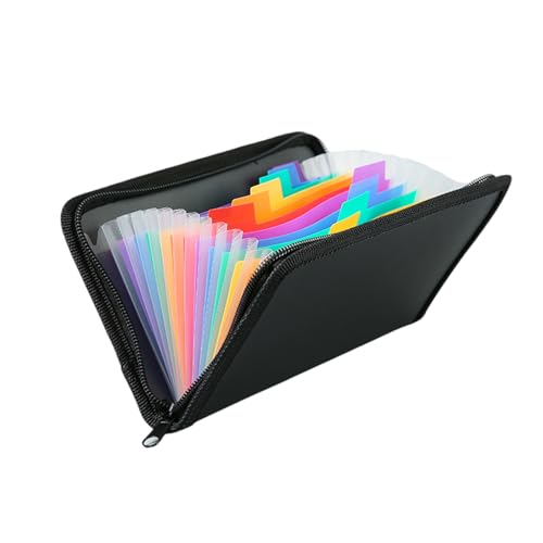 Erweiterbarer Aktenordner mit 13 Taschen, Quittungsorganizer, kleiner Akkordeon-Ordner für Kartenscheck, Quittungen, Gutscheine und Tickets, Rechnung von Oxxggkao