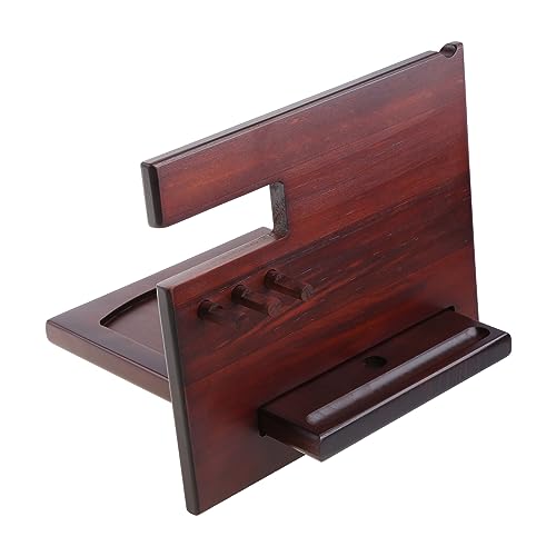 Exquisiter Holz-Telefonständer, Buch, Sonnenbrille, Schreibtisch-Organizer für Schlafzimmer, Kommode, Zuhause, Büro, Sonnenbrillenständer, Holz von Oxxggkao