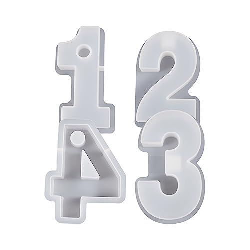 Geometrische Zahlen Kerzenlestick Siliocne Schimmel Handgemachte Gips Epoxidharz Kerzenhalter Schimmelpilze Handwerks Heimdekorationen Hausdekoration Schimmel von Oxxggkao
