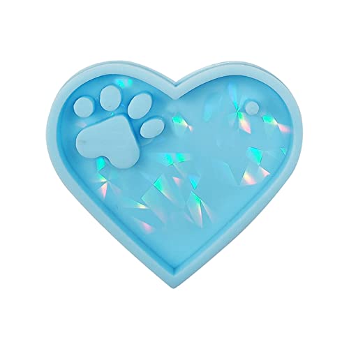 Holographischer Herzschlüsselketten Silikonform Charm Epoxidharzguss Mit Hängeloch Für Schmuckherstellung Anhänger Holographischer Herzschlüsselketten Silikonform Charm Epoxidharzguss Mit Hängeloch Für Schmuckherstellung Anhänger von Oxxggkao