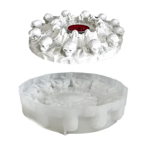 Kerzenhalter Silikonform Teelichthalter Kerzenhalterung Formen Schädelform Handgefertigte Kunstversorgungen Kerzenschimmel Formen Halloween Dekorationen Schimmelpilze Kerzenhalter Silikonform Teelichthalter Kerzenhalterung Formen Schädelform Handgefertigte Kunstversorgungen Kerzenschimmel Formen Halloween Dekorationen Schimmelpilze von Oxxggkao