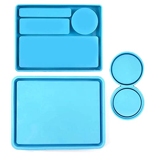Kristall Epoxidform Cup Matten Make Up Tablett Crystal Handgefertigte Wohndekoration Oranamente Make Up Aufbewahrungsschale Epoxidharzform Form von Oxxggkao