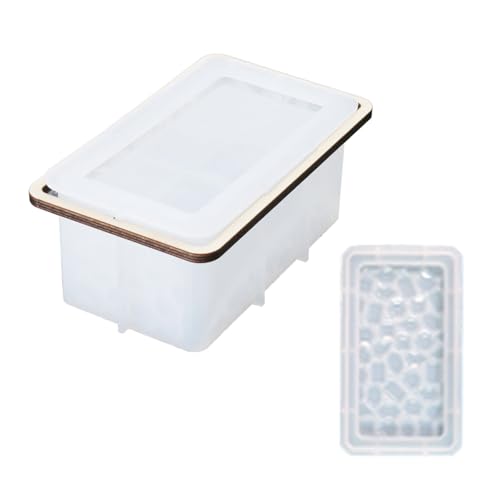 Kristall Epoxidharzformen Silikonspeicherboxen Formulierte Handzubehör Für Handherstellung Von Silikonglasformen Für Mit Deckel von Oxxggkao
