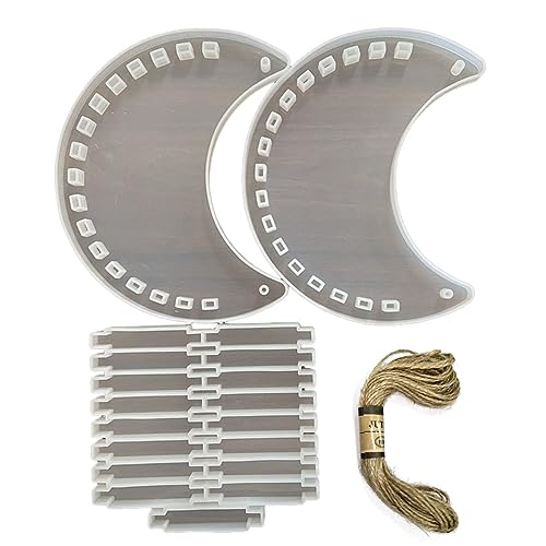 Mond Liebe Herz Handtasche Epoxidharz Schimmelpflanze Hänge Korb Silikon Schimmel Ornamente Hausdekorationen Gusswerkzeuge Mond Liebe Herz Handtasche Epoxy Harzform von Oxxggkao