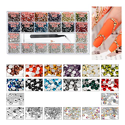 Nagelkunst-Strasssteine und klare Kunst für Dekoration, Schmuckanhänger, Zubehör, Zubehör, Glitzer für Make-up von Oxxggkao