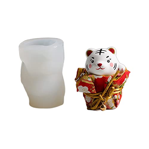 Niedliche Tiger Silikonform Handgefertigtes Kerzenseife Epoxidharz Für Chinese Traditionelle Festival Wohndekoration Silikon Gips Für Kinder Niedliche Tiger Silikonform Handgefertigtes Kerzenseife Epoxidharz Für Chinese Traditionelle Festival Wohndekoration Silikon Gips Für Kinder von Oxxggkao