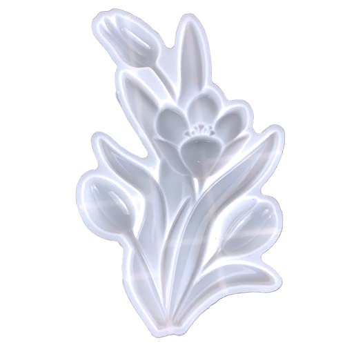 Niedliche Tulpenharz Silikonform Statue Epoxidwastung Tulpe Epoxidguss Für Wandhanging Schokoladenform von Oxxggkao