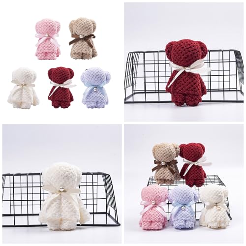 Oxxggkao 2pcs Bärenhandtücher 30x30 cm Weiche Und Saugfähige Gesicht Handtuch Waschlappen Hochzeitsfeier Versorgung Bunte Gasttücher Oxxggkao 2pcs Bärenhandtücher 30x30 cm Weiche Und Saugfähige Gesicht Handtuch Waschlappen Hochzeitsfeier Versorgung Bunte Gasttücher von Oxxggkao