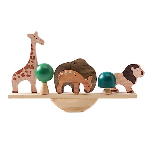 Oxxggkao Balance Toy Cartoon Animal Stacking Block Für Kleinkind Lustige Ausgleichsblock Schreibtisch Aktivität Lernen Hölzerne Wippe Bildungsausgleichsspiel von Oxxggkao