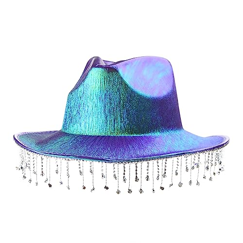 Oxxggkao Cowboyhut für Braut, Strass, Junggesellinnenabschied, Cowgirl, Brautparty, Cowgirl-Hut von Oxxggkao