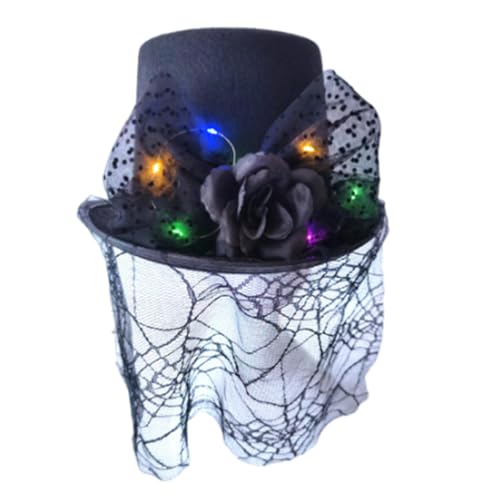 Oxxggkao Einzigartiger Helligkeitshut, Unterhaltung, Mode, Karneval, Persönlichkeit, Accessoire für Partys und Festivals, blinkender Club-Hut von Oxxggkao